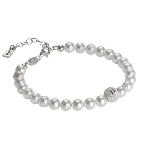 Bracciale Boccadamo BR476 Perle con centrale satinato | Gioiellitosti.it