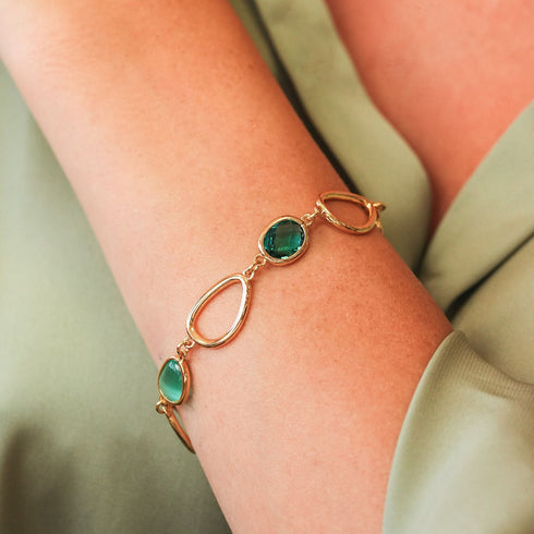 Bracciale Boccadamo XB1044D Placcato Oro con Cristalli | Gioiellitosti.it