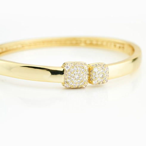 Bracciale Boccadamo XB1047D Rigido Placcato Oro Zirconi | Gioiellitosti.it