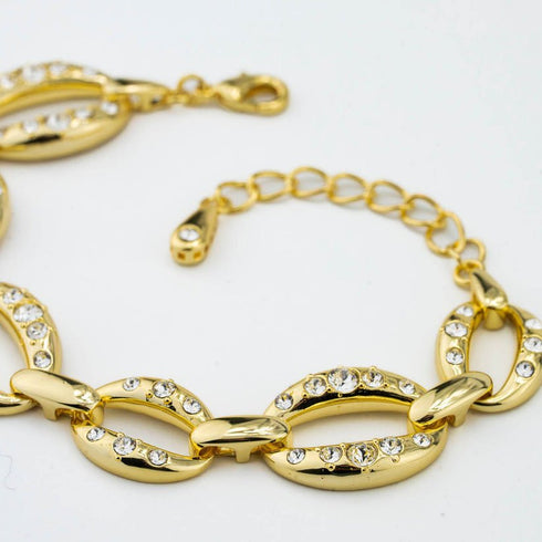 Bracciale Boccadamo XB1052D Bronzo Placcato Oro Cristalli | Gioielli Tosti
