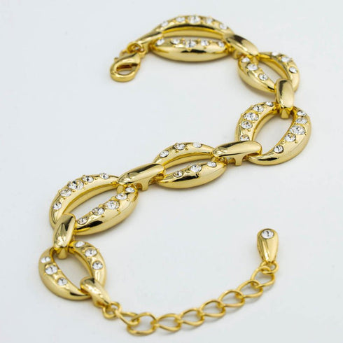 Bracciale Boccadamo XB1052D Bronzo Placcato Oro Cristalli | Gioielli Tosti