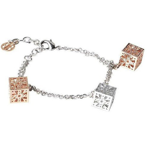 Bracciale catena bronzo con ciondoli Boccadamo XBR404 | Gioiellitosti.it