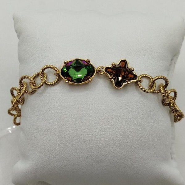 Bracciale catena ciondolo pietre colorate Rebecca SLOBOM11 | Gioiellitosti.it