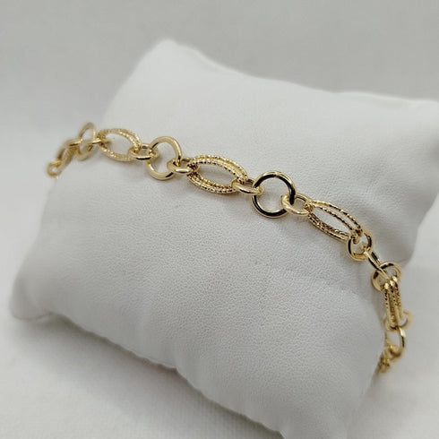 Bracciale donna oro 18k catena media 3.70 gr | Gioiellitosti.it
