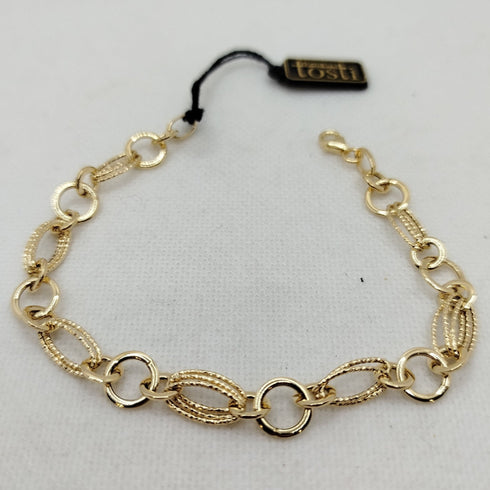 Bracciale donna oro 18k catena media 3.70 gr | Gioiellitosti.it