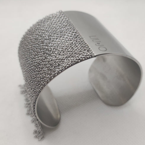 Bracciale Liu Jo LJ1222 rigido acciaio maglie pendenti | Gioiellitosti.it