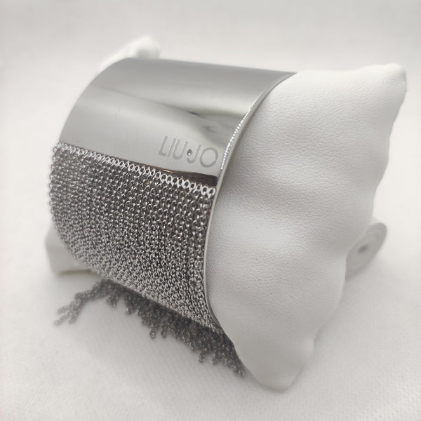 Bracciale Liu Jo LJ1222 rigido acciaio maglie pendenti | Gioiellitosti.it