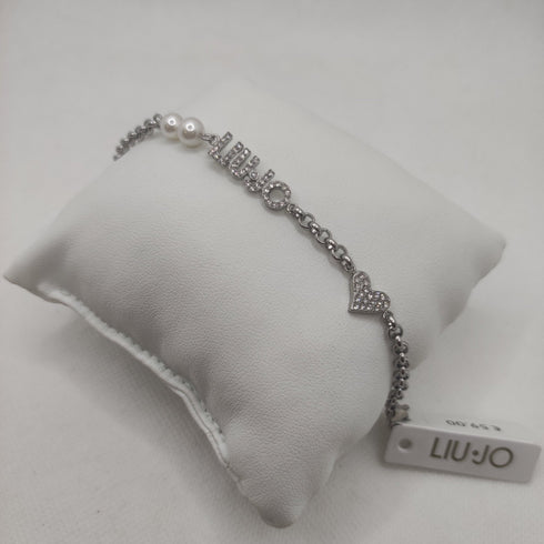 Bracciale Liu Jo LJ1690 catena perle ciondoli logo | Gioiellitosti.it