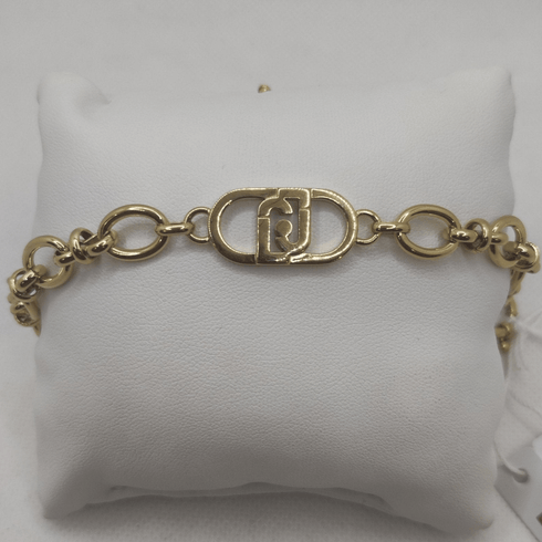Bracciale Liu Jo LJ2202 maglia acciaio color oro | Gioiellitosti.it