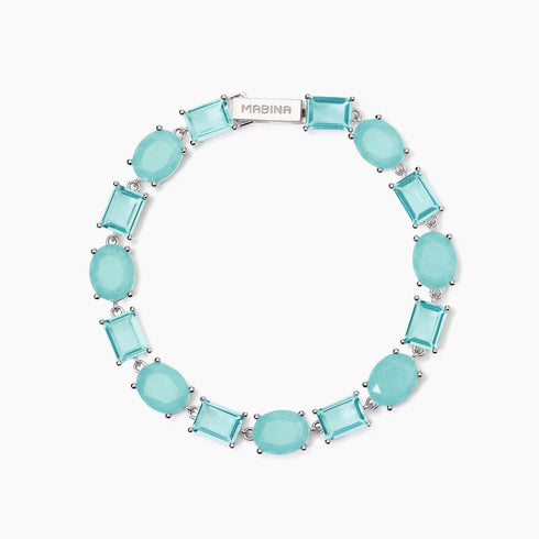 Bracciale MABINA 533898 - 17 Argento 925 con pietre azzurre | Gioiellitosti.it