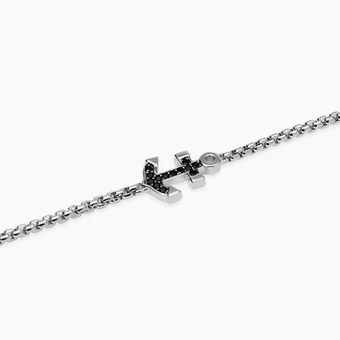 Bracciale Mabina 534141 Argento 925 Zirconi Ancora NAVY RULE Uomo | Gioielli Tosti