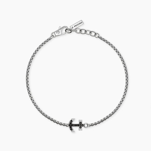 Bracciale Mabina 534141 Argento 925 Zirconi Ancora NAVY RULE Uomo | Gioielli Tosti