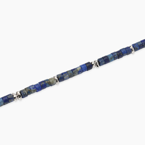Bracciale Mabina 534152 Argento 925 Lapis Blu BEACH PARTY Uomo | Gioielli Tosti