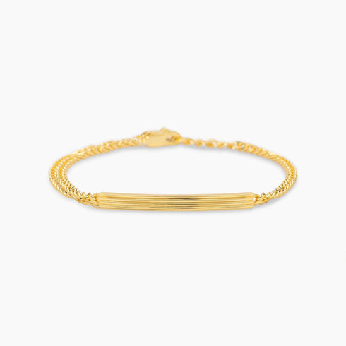 Bracciale Mabina 534154 Uomo Argento Placcato Oro Piastra | Gioielli Tosti
