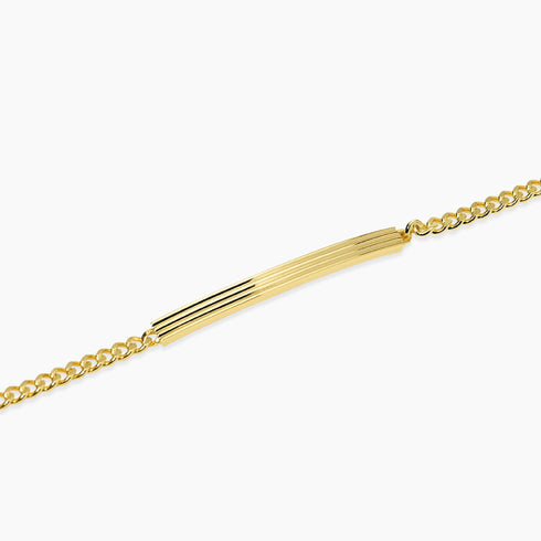 Bracciale Mabina 534154 Uomo Argento Placcato Oro Piastra | Gioielli Tosti