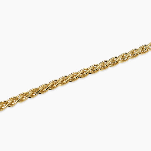 Bracciale Mabina 534158 Argento 925 Placcato Oro Catena Spiga Uomo | Gioielli Tosti
