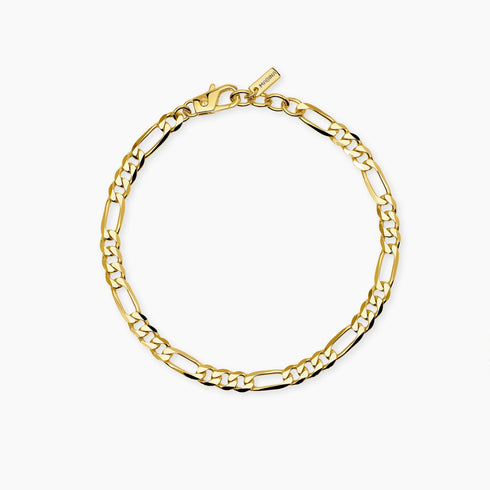Bracciale Mabina 534159 Argento 925 Dorato Catena Figaro MILLENNIUM | Gioielli Tosti