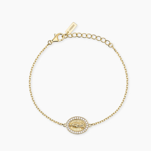 Bracciale Mabina 534166 Argento 925 Oro 18K Madonnina LADY MADONNA Donna | Gioielli Tosti