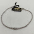 Bracciale oro 18k bianco centrale pietre zirconi 19 cm 4.30 gr | Gioiellitosti.it