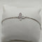 Bracciale oro 18k bianco ciondolo farfalla 19 cm 4.50 gr | Gioiellitosti.it