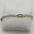 Bracciale oro 18k catena maglia bicolore 18 cm 3.0 gr | Gioielli Tosti