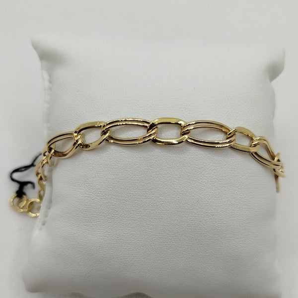Bracciale oro 18k catena maglia larga 21 cm 4.10 gr | Gioiellitosti.it