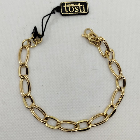 Bracciale oro 18k catena maglia larga 21 cm 4.10 gr | Gioiellitosti.it