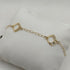 Bracciale oro 18k ciondolo diamantato bicolore 19 cm 3.0 gr | Gioielli Tosti