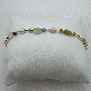 Bracciale oro 18k donna Pietre colorate 19 cm 4.10 g | Gioiellitosti.it