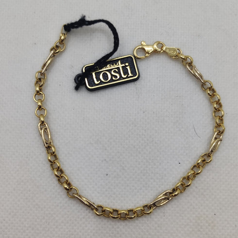 Bracciale Oro 18k Maglia catena unisex 19.5 cm 5.0 gr | Gioiellitosti.it