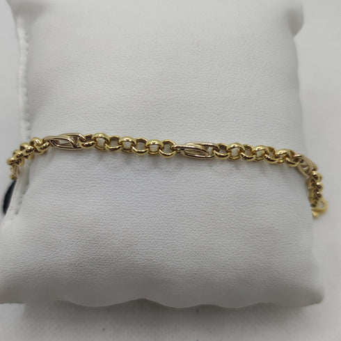 Bracciale Oro 18k Maglia catena unisex 19.5 cm 5.0 gr | Gioiellitosti.it