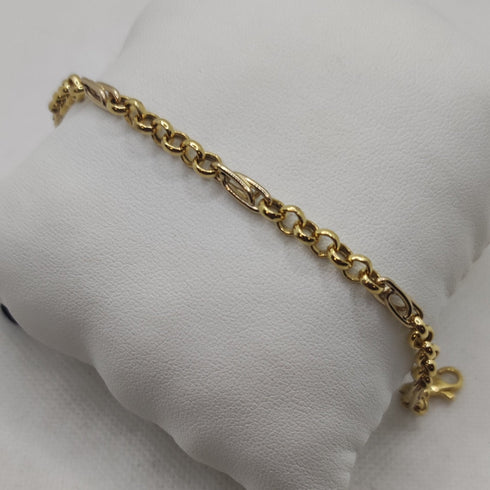 Bracciale Oro 18k Maglia catena unisex 19.5 cm 5.0 gr | Gioiellitosti.it