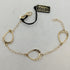 Bracciale oro 18k maglia con ciondoli 20 cm 3.50 gr | Gioiellitosti.it
