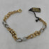 Bracciale oro 18k maglia intrecciata bicolore 20 cm 4.70 gr | Gioielli Tosti