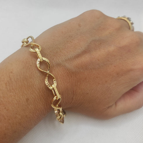 Bracciale oro 18k maglia larga 4,20 gr | Gioiellitosti.it