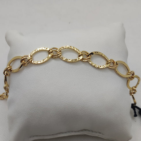Bracciale Oro 18k maglia ovale larga 20 cm 3,60 gr | Gioiellitosti.it
