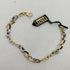 Bracciale oro 18k maglia ovale lucida bicolore 18 cm 4.0 gr | Gioielli Tosti