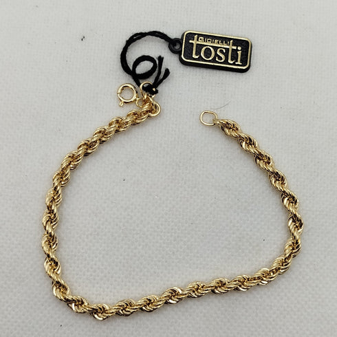 Bracciale oro 18k torchon donna 19 cm 3.0 gr | Gioiellitosti.it