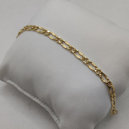 Bracciale oro 18k Unisex maglia marina 19 cm 3.20 gr | Gioiellitosti.it