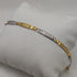 Bracciale Oro 18k uomo semirigido bicolore 19,6 cm 3.50 gr | Gioiellitosti.it