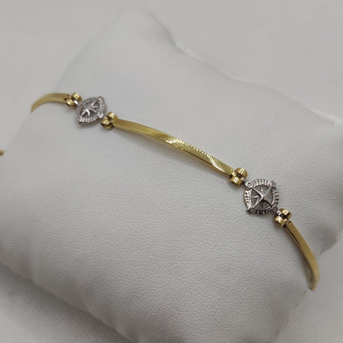 Bracciale Oro 18k uomo semirigido Navy 19 cm 4.40 gr | Gioiellitosti.it