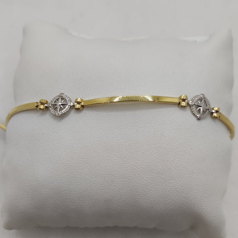 Bracciale Oro 18k uomo semirigido Navy 19 cm 4.40 gr | Gioiellitosti.it