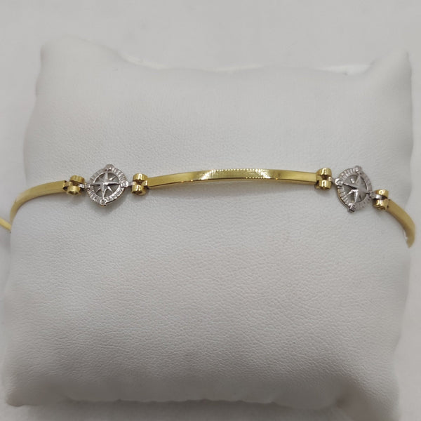 Bracciale Oro 18k uomo semirigido Navy 19 cm 4.40 gr | Gioiellitosti.it