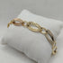 Bracciale oro 3 colori catena larga 4,40 gr | Gioiellitosti.it