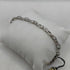 Bracciale Oro Bianco 750 maglia intrecciata 20 cm 5.30 gr | Gioiellitosti.it
