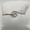 Bracciale rigido oro 18k donna pavè zirconi cm 8.80 gr | Gioiellitosti.it