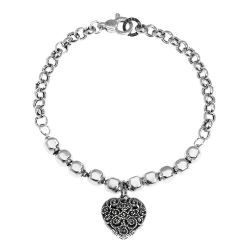 Bracciale rolò con elementi Cuore Traforato SUALI' BM2738 | Gioiellitosti.it