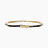Bracciale tennis Mabina 533658-S Zirconi neri Argento placcato Oro | Gioielli Tosti