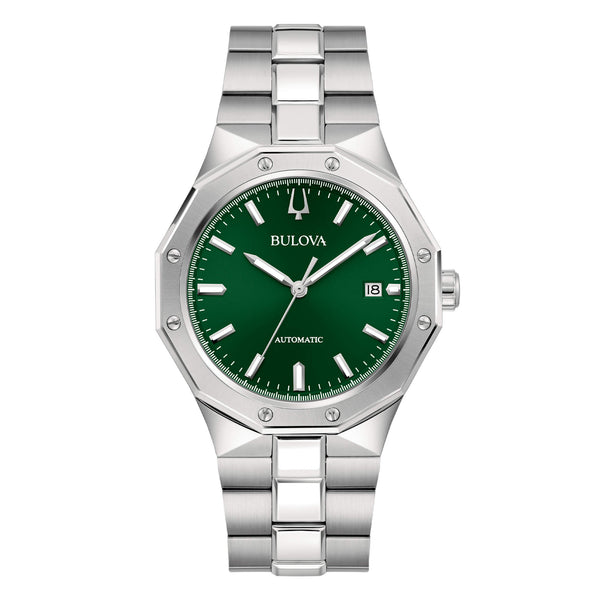 Bulova 96b464 Octagon Automatic Acciaio Verde | Gioiellitosti.it