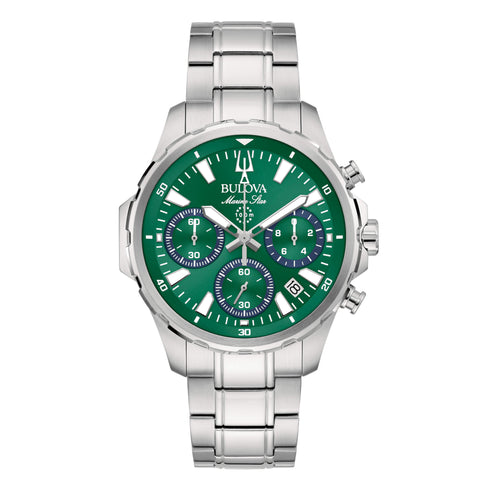 Bulova 96B465 Marine Star Cronografo 100M verde | Gioiellitosti.it